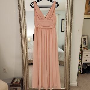 Ever Pretty Blush Pink V-Neck Maxi Dress